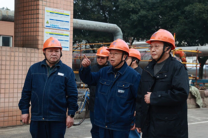 立博体育股份公司总经理傅利才一行深入大修现场检查指导工作