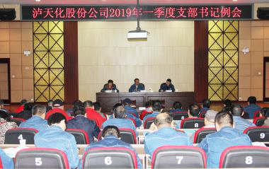 立博体育股份公司召开2019年一季度支部书记例会