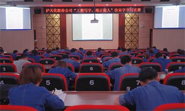 立博体育股份公司团委举行仿宋字书写比赛