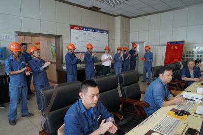 立博体育股份公司热电车间1号煤锅炉装置实现超长周期200天