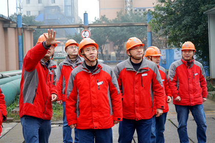 立博体育股份公司党委书记、董事长廖廷君一行深入现场检查指导工作