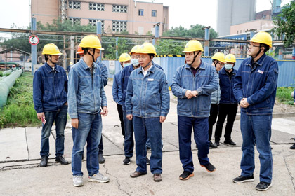 立博体育股份公司党委书记、董事长廖廷君率队检查二十大前安全生产工作