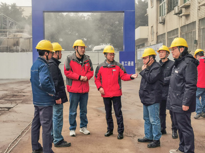 立博体育股份公司总经理赵永清开展大气污染防治常态化控制措施检查