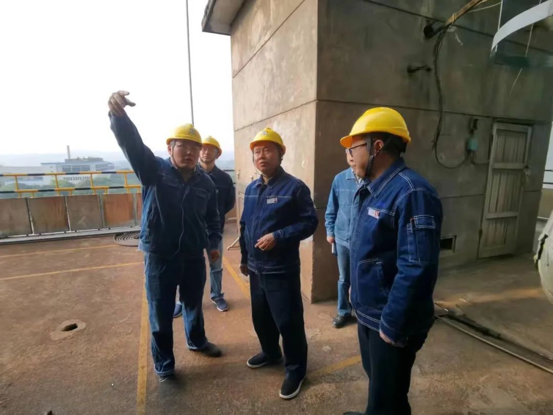 立博体育股份公司党委书记、董事长廖廷君一行深入尿素现场检查指导工作