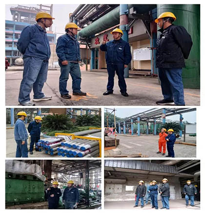 立博体育股份公司总经理傅利才深入大修现场关心问候大修员工和项目