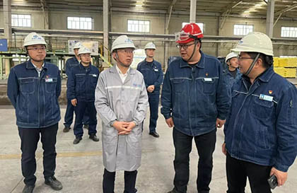 立博体育股份公司总经理傅利才一行到和宁公司调研指导工作